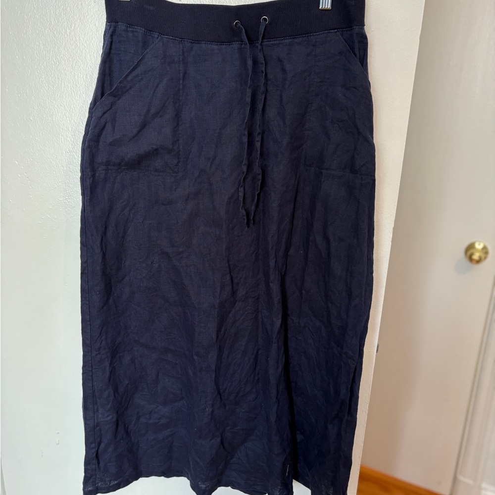 Talbots Navy Midi Skirt